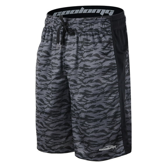 CoolOMG Boys Youth Basketball Shorts Athletic Pants Running Workout Training Active Sportswear with Pockets