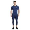 thumbnail image 1 of CoolOMG Men's Compression Shirt Top Baselayer Short Sleeve T-Shirts Sport Tight Shirts Cool Dry Navy Blue X-Small, 1 of 3
