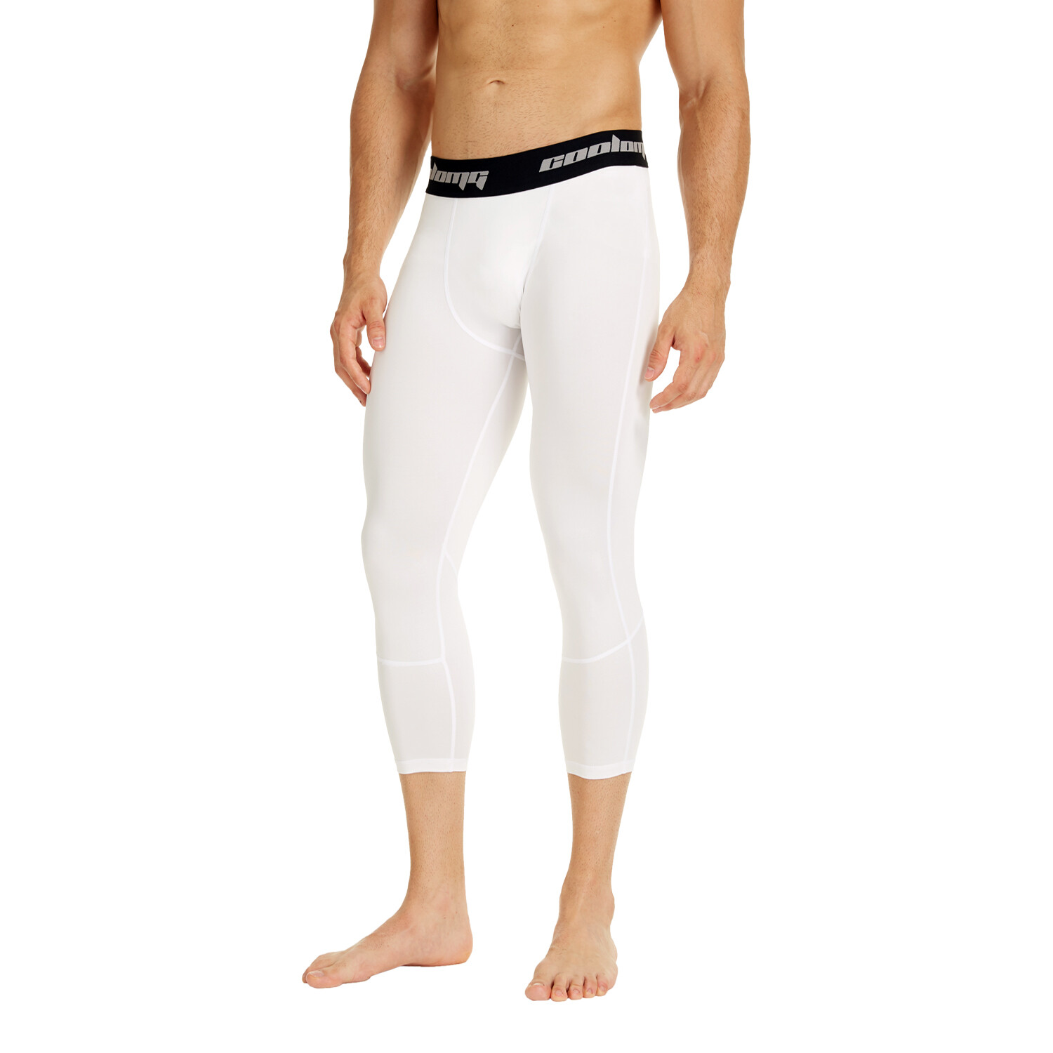 CoolOMG Youth Boys Compression Pants 3/4 Basketball Baselayer Sports