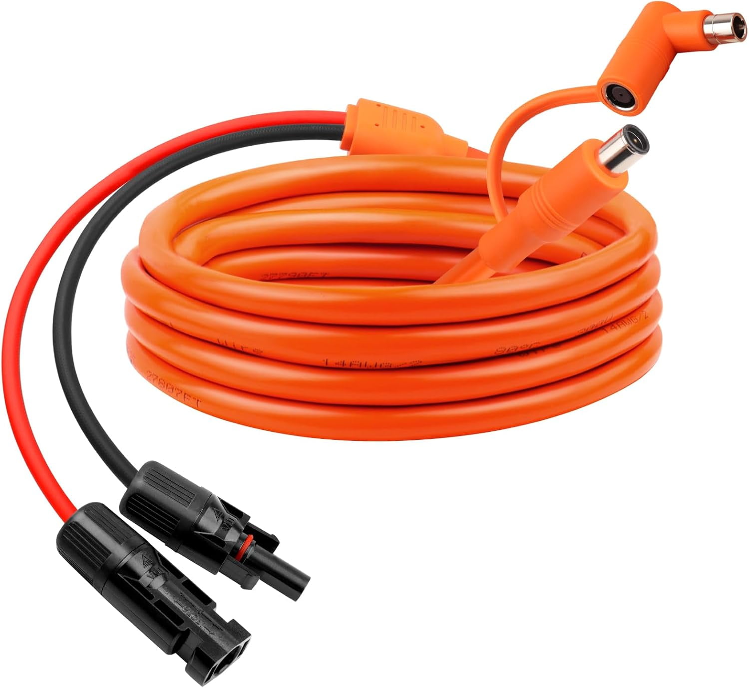 CoolStuff 10FT Solar Panel Connectors to DC 8mm Adapter Cable,12AWG+14AWG Solar Cable Cord with DC8020/7909,Compatible with Jackery, Anker,GZ Yeti,BLUETT Portable Power Statio,Solar Generator