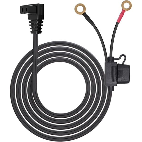CoolStuff 12V DC Power Cord Car Fridge Compatible with Alpicool, COSTWAY, ARB, ICECO, Setpower, Aspenora, JoyTutus Portable Car Refrigerator DC Cord, with 14AWG O Ring Terminal Cooler Power Cable