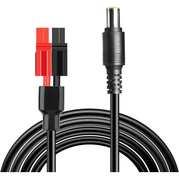 CoolStuff 20FT Solar Panel Extension Cable 14AWG Anderson Connector to DC 8mm Adapter Portable Power Station Explorer 160/240/290/300/500/550/880/1000 Solar Generator