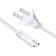 thumbnail image 1 of CoolStuff 6FT 2 Prong AC Power Cord, Black IEC C7 NEMA 1-15P Cable for LCD HD Smart 4K TVs, Universal for Multiple Brand Televisions, 1 of 5