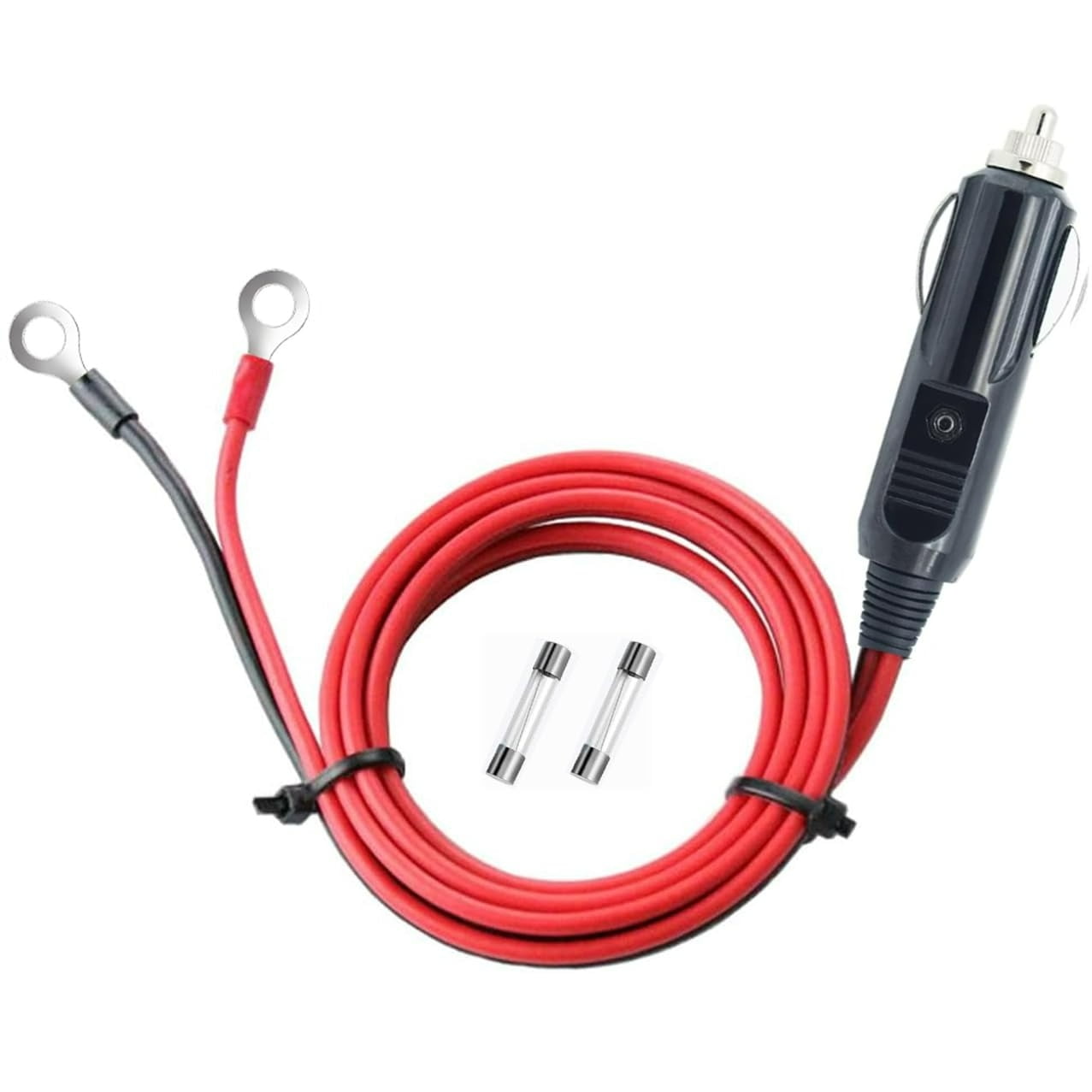 CoolStuff Heavy-Duty 15A Male Plug Cigarette Lighter Adapter Power Supply  Cord with 13.1ft / 4m 16 AWG Cable Wire for Car Inverter Air Pump Electric  