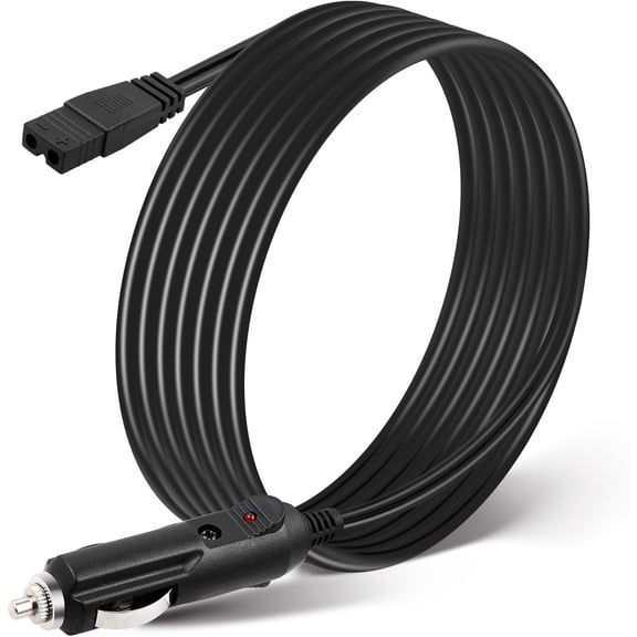 CoolStuff Mini Fridge 12V DC 2 Pin Power Cord for Mobicool Wagan NFA Car Cooler Box Refrigerator Freezers Charger Replacement 6.6 FT