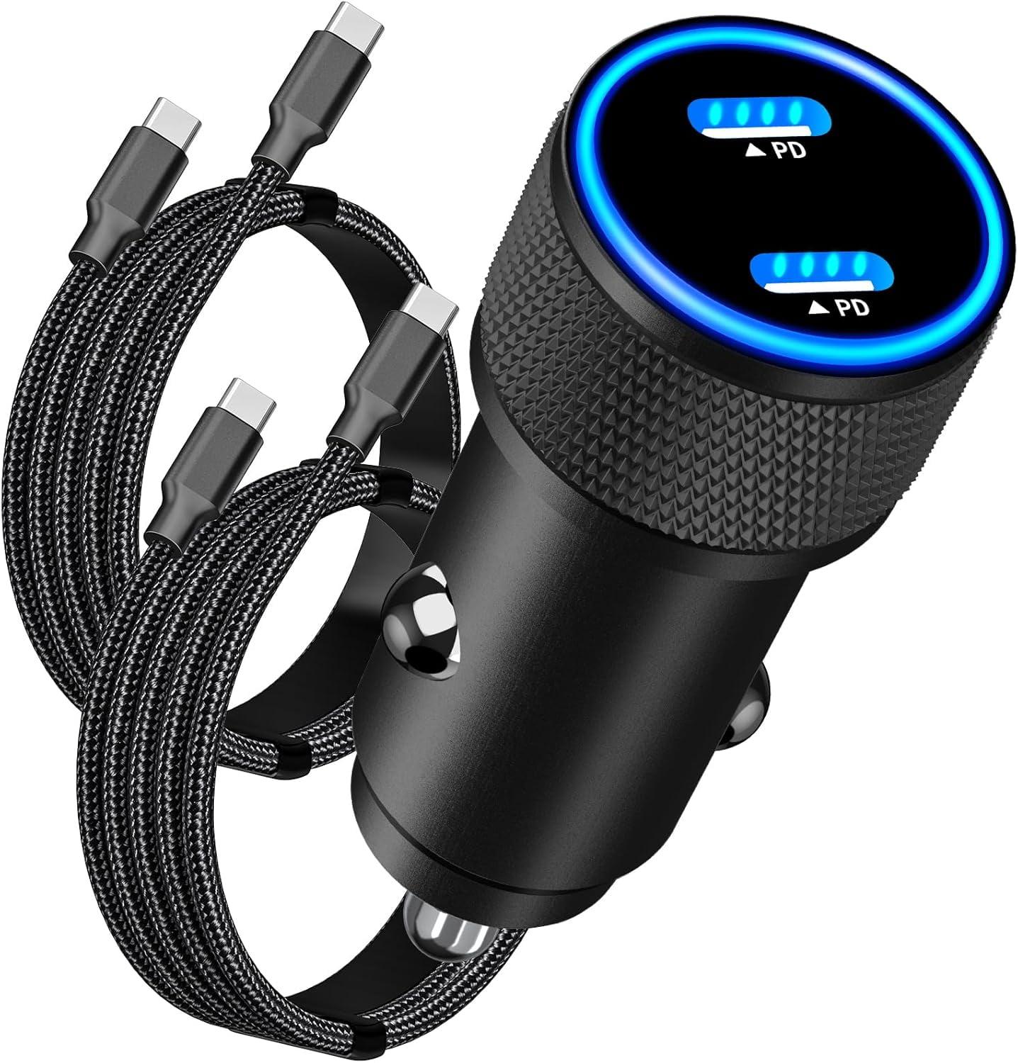 CoolStuff USB-C Fast Car Charger,72W Dual USB-C Fast Charging Power ...
