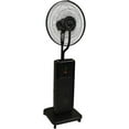 CoolZone by CZ500 Misting Fan Ultrasonic Dry Misting Fan in Black with