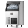 thumbnail image 1 of Coolake 200lbs/24H Commercial Ice Maker Machine with 50lbs Ice Storage, Stainless Steel Under Counter ice Machine, Air Cooled, 115v, 1 of 7