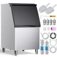 thumbnail image 1 of Coolake 22" 360 lb. Commercial Ice Machine Storage Bin, Convenient Lift-up Door, Filter, Scoop, Adjustable Feet, 1 of 1