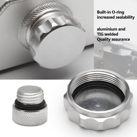 Coolant Expansion ,Breather Tanks With Coolant Overflow Tanks Oil Catch Can Oil Breather Tanks Reservoir Tanks Universal Car Coolant Overflow Can Reservoir Tanks Silver Coolant 1l