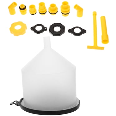 Spill Proof Funnel ABN AC Radiator Funnel Fill Kit - Spill Proof Coolant Bleeding System With Adapters For Easy Coolant Flush Brake Bleeder Kit
