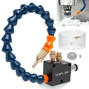 CNC Coolant Mister with Magnetic Base, Mist Lubrication Spray System for Lathe Milling Machine, Adjustable Air Cooling Sprayer Kit