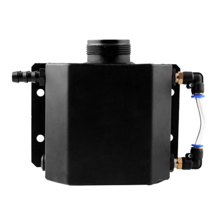 Coolant Overflow Tank Bottle Recovery Reservoir Aluminum Container Universal 1L