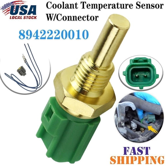 Coolant Temperature Sensor + CONNECTOR Fit For Toyota Lexus Mazda Chevrolet Ford