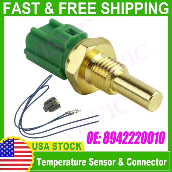 Coolant Temperature Sensor + CONNECTOR Fit:Toyota Lexus Mazda Chevrolet Ford