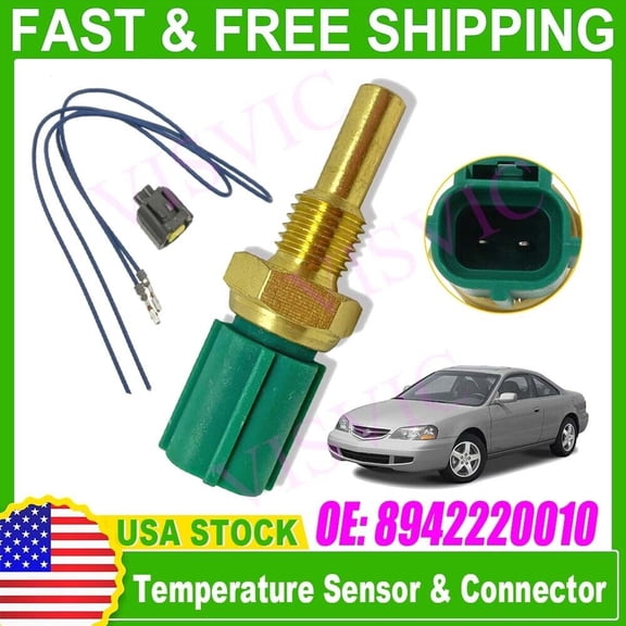 Coolant Temperature Sensor & CONNECTOR Fit for Toyota Lexus Mazda Chevrolet Ford