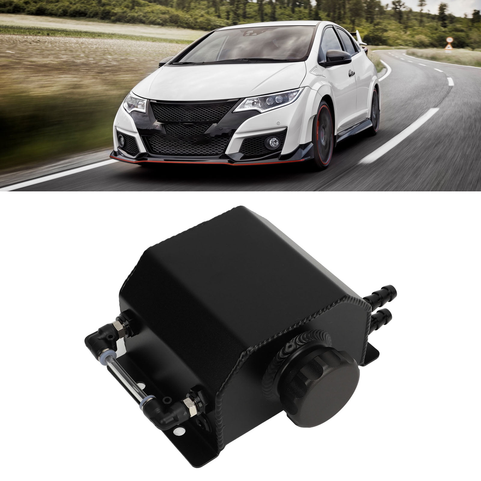 Coolant , Universal Engine Coolant Expansion 1L Aluminum Alloy Overflow