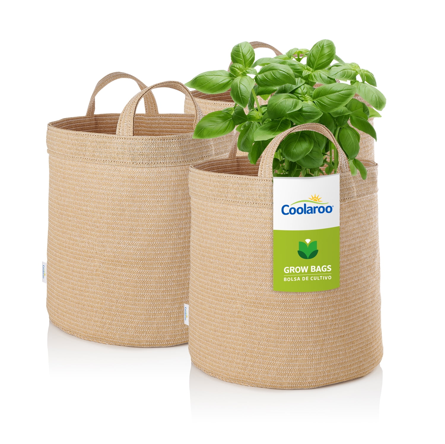 Coolaroo 5 Gallon Round Fabric Grow Bag with Drainage Holes, UV