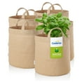 thumbnail image 1 of Coolaroo 5 Gallon Round Fabric Grow Bag with Drainage Holes, UV Resistant and Durable Handles - 5 Pack, Desert Sand, 1 of 7