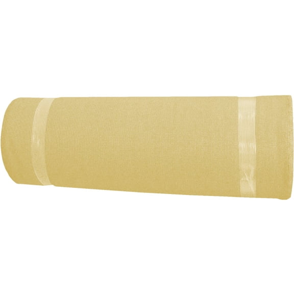 Coolaroo 90% UV Block Heavy Duty Sun Protection Fabric - Breathable Outdoor Shade Cover for Pergolas, Patios, Pets, Vehicles, and Play Areas, Tear-Resistant HDPE, 6ftx100ft Roll, Wheat