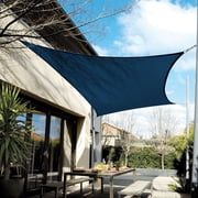 Coolaroo Coolhaven Outdoor Sun Shade Sail 95% UV Block Protection for Garden, Patio, Backyard, 12 Square, Sapphire
