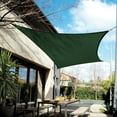 thumbnail image 1 of Coolaroo Coolhaven Outdoor Sun Shade Sail With Hardware Kit 95% UV Block Protection for Garden, Patio, Backyard, 12' Square,  Heritage Green, 1 of 7