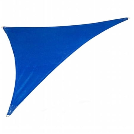 Coolaroo Coolhaven SHADE SAIL RT TRI 15'x12'x9' Sapphire with Fixing Kit