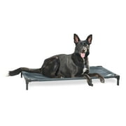 Coolaroo Cooling Elevated Dog Bed PRO with Heatshield, Large, Fits in 48in Crate, Easy Assembly, Pacific Crest Blue