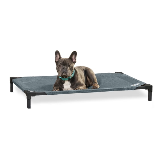 Coolaroo Cooling Elevated Dog Bed PRO with Heatshield, Medium, Easy Assembly, Pacific Crest Blue