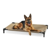 Coolaroo Dog Cooling Elevated Bed Pro, Large, Fits in 48in Crates, Nutmeg
