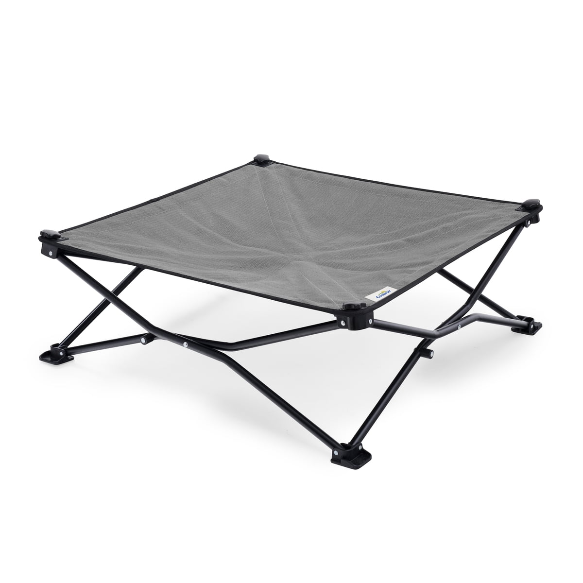 Coolaroo Elevated Pet Bed On-The-Go with HeatShield Cooling Fabric, Glacier Grey, Medium