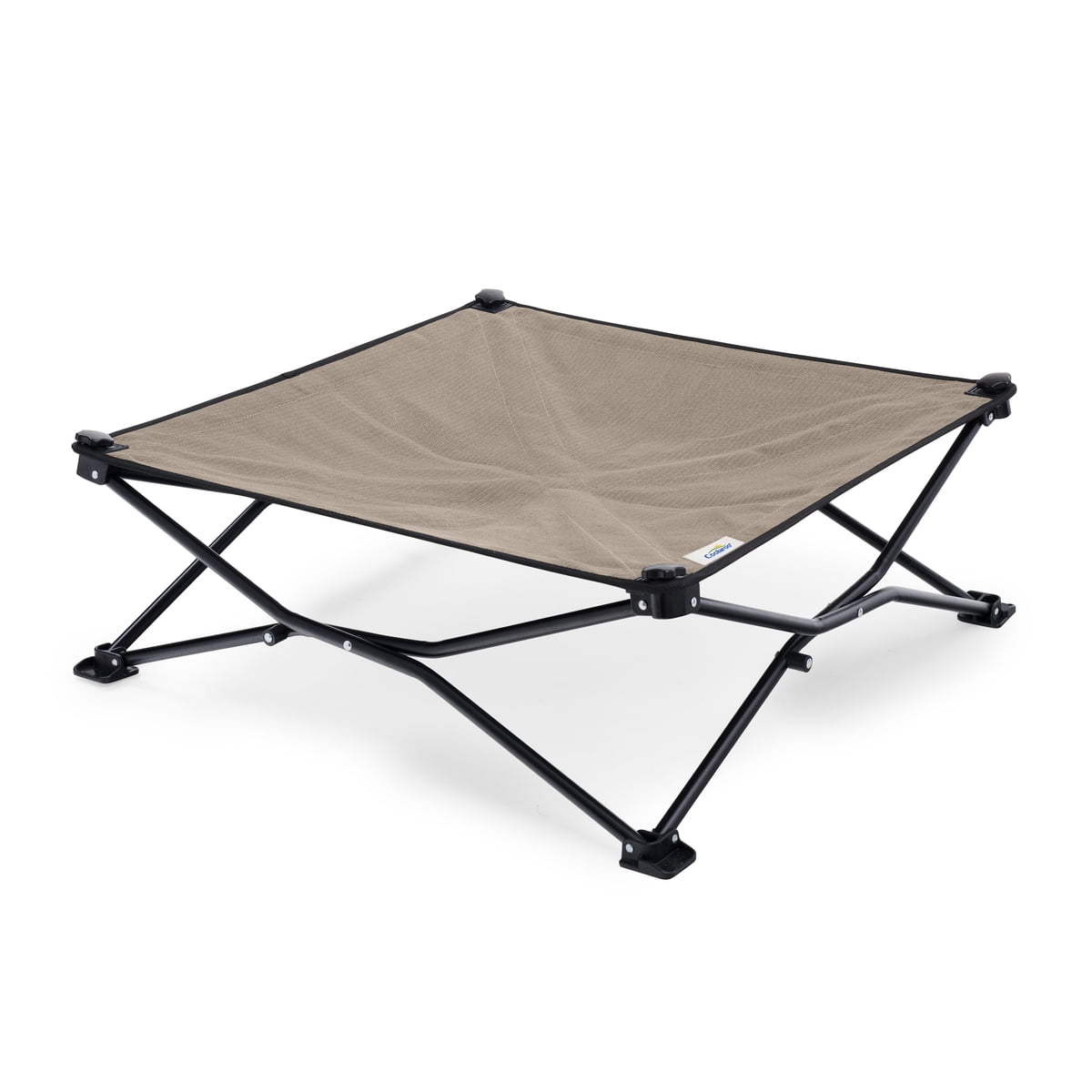 Coolaroo Elevated Pet Bed On-The-Go with HeatShield Cooling Fabric, Great Sandy Beige, Large