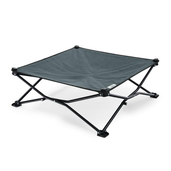 Coolaroo Elevated Pet Bed On-The-Go with HeatShield Cooling Fabric, Pacific Crest Blue, Small