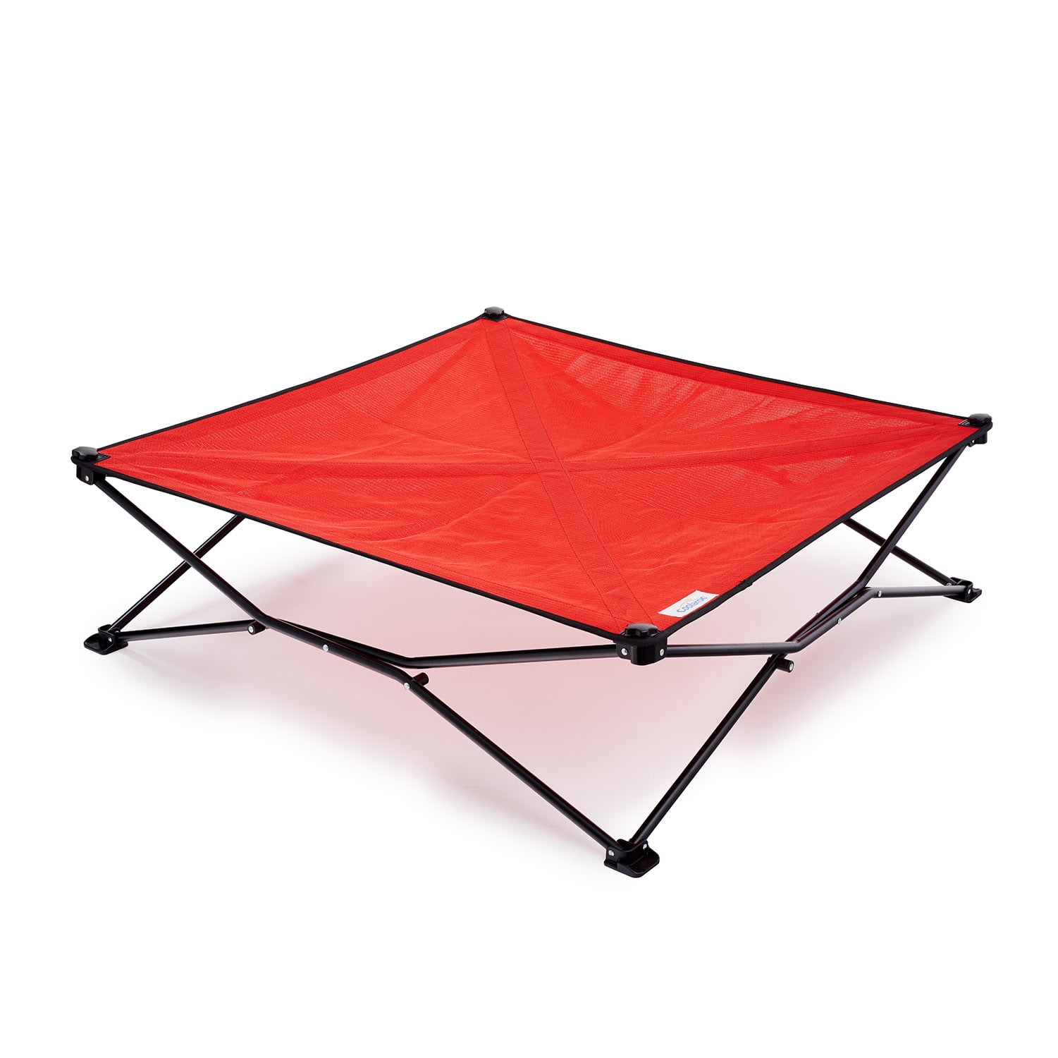 Coolaroo On the Go Elevated Travel Dog Bed, King, Red