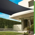 thumbnail image 1 of Coolaroo Premium Outdoor Sun Shade Sail with Hardware Kit 95% UV Block Protection for Backyard, Garden, Patio, 16'5" x 9'11" Rectangle, Graphite, 1 of 7