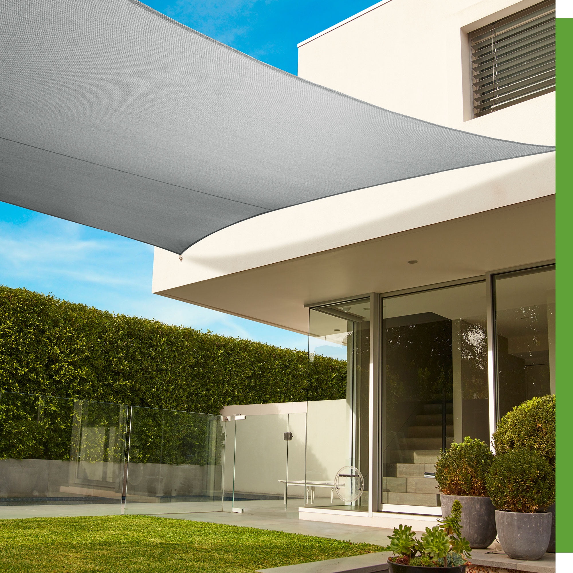 Coolaroo Stone 16'5" x 9'11" Rectangle Premium Shade Sail Kit