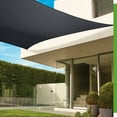thumbnail image 1 of Coolaroo Premium Outdoor Sun Shade Sail with Hardware Kit 95% UV Block Protection for Backyard, Garden, Patio, 17'9"  Square, Graphite, 1 of 7
