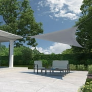 Coolaroo Ready to Hang Outdoor Sun Shade Sail Triangle 90% UV Block Protection for Backyard, Garden, Patio, Playground, 10' Triangle, Steel
