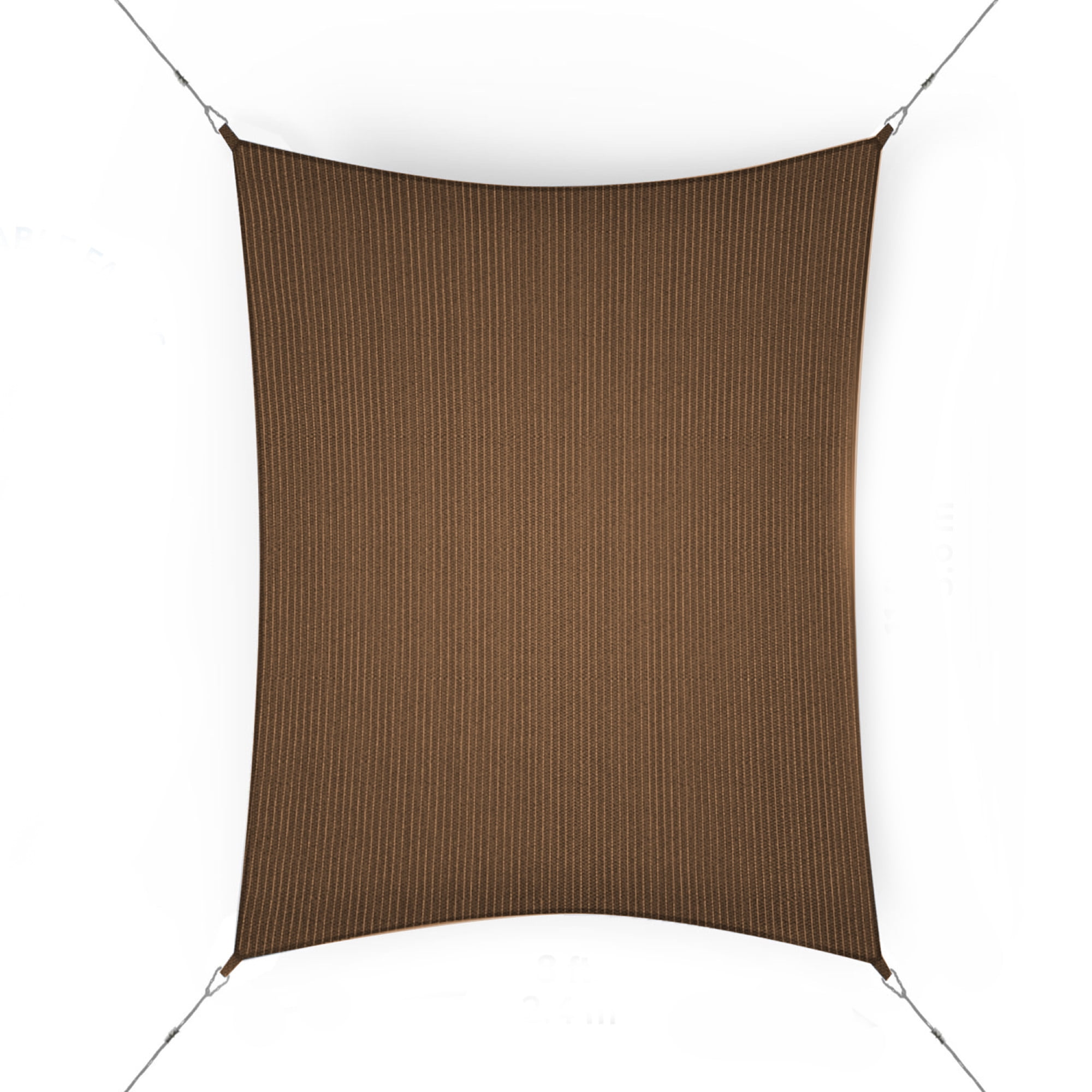 Coolaroo Ready To Hang Shade Sail Rectangle 85% UV, 11'10" X 8'; Mocha ...