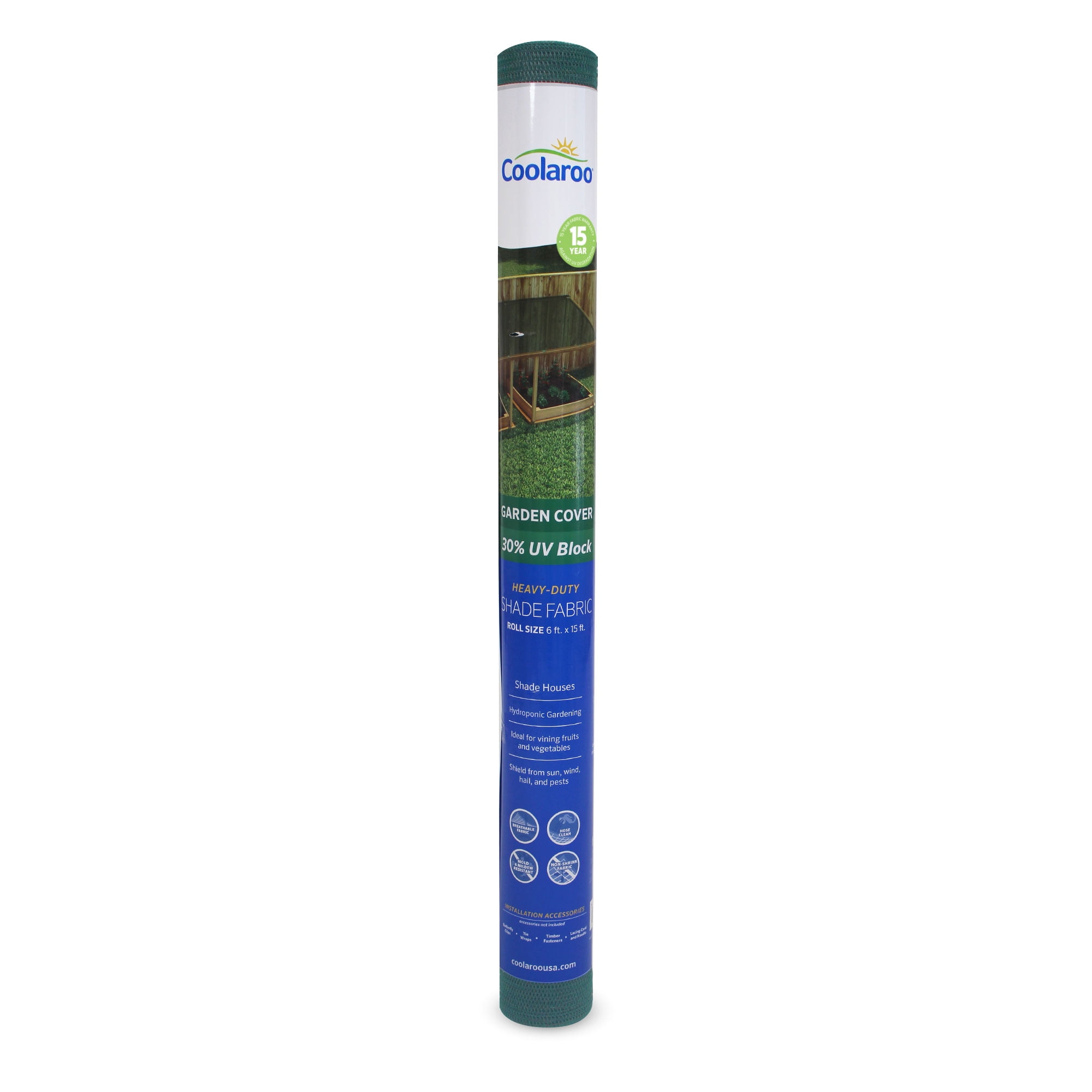 Rainforest Green 6' x 15' UV Block Shade Fabric Roll