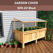 Coolaroo 6 Ft. W. x 15 Ft. L. White 50% UV Sun Screen Fabric 457945