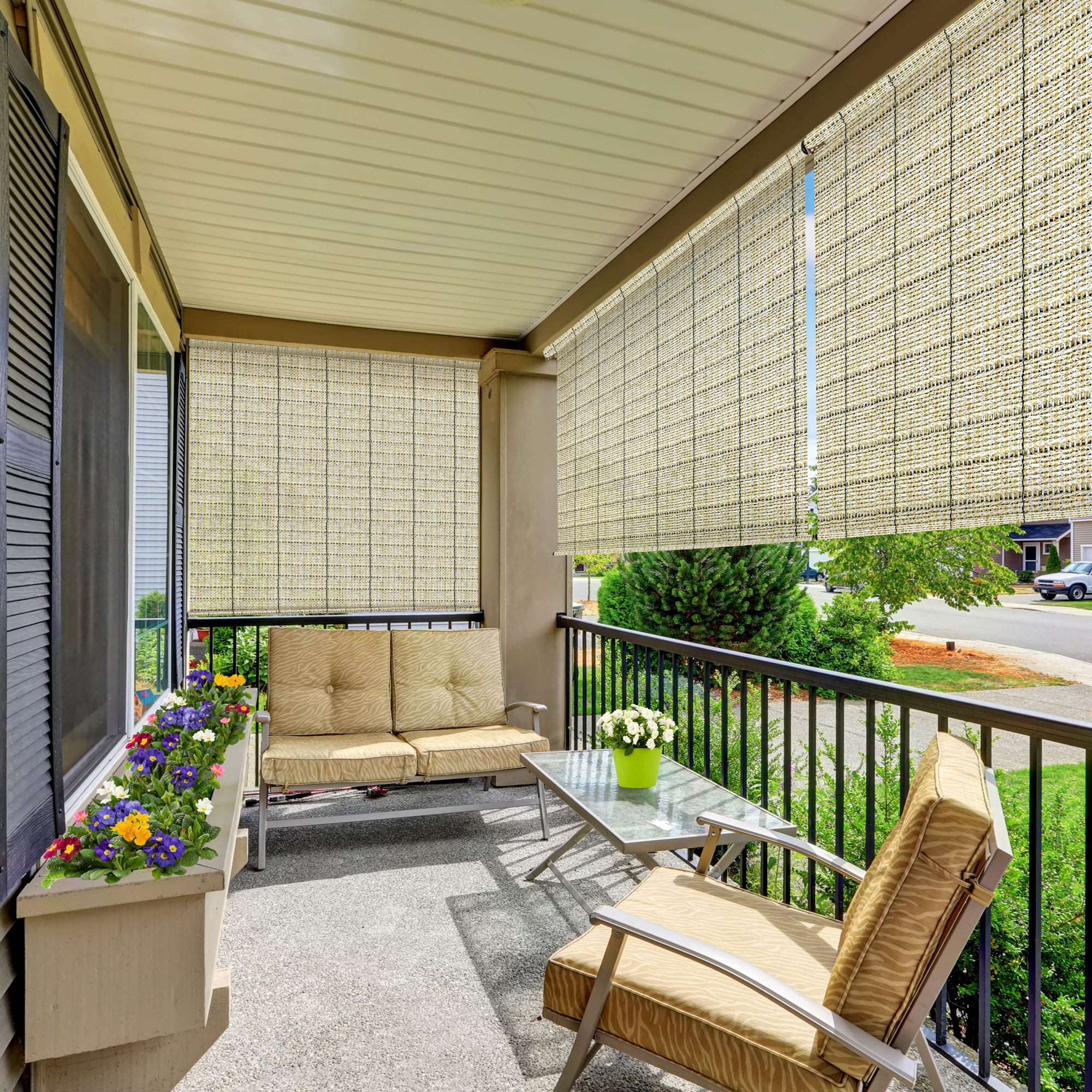 Outdoor porch blinds deals