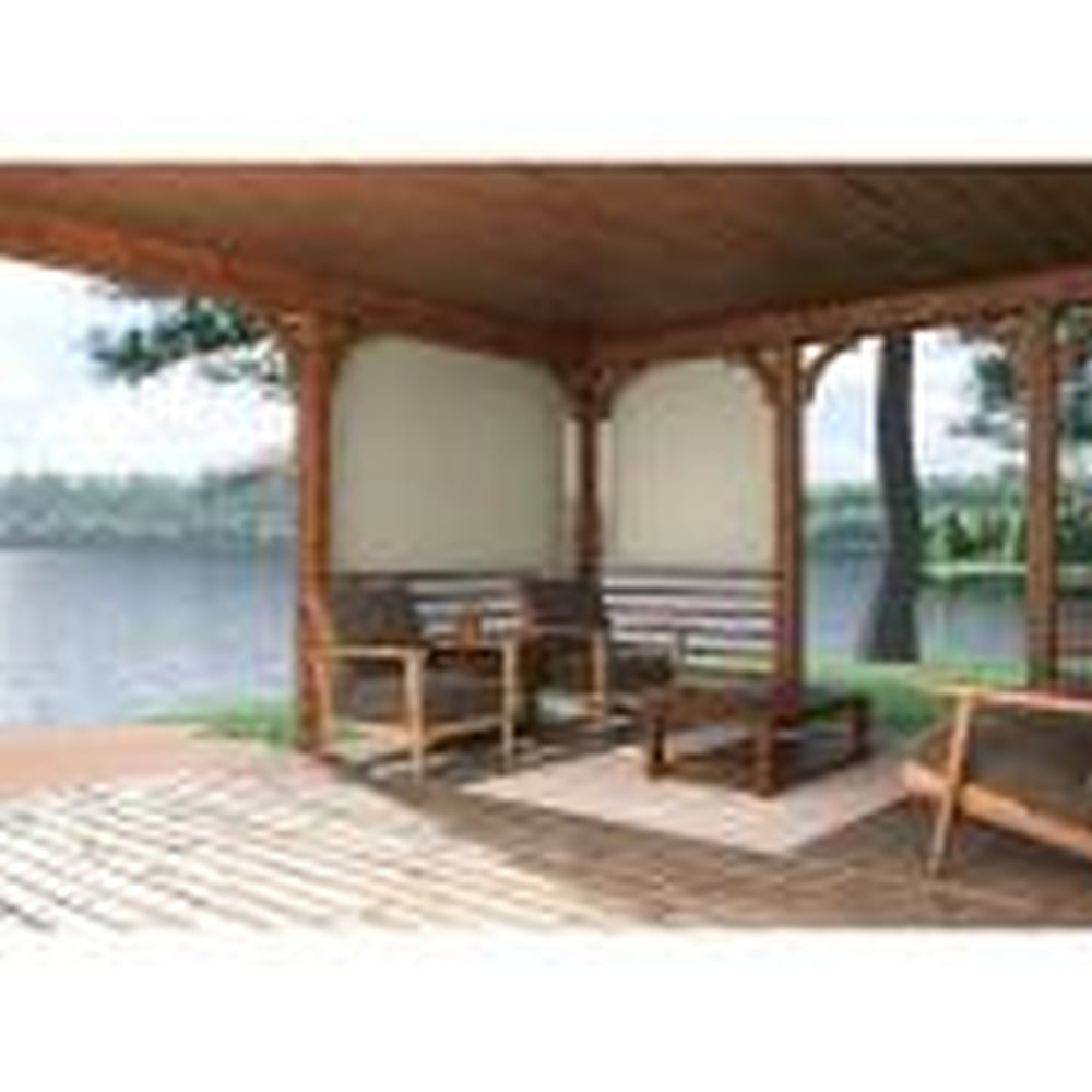 Coolaroo Sun Shades 6' x 6' Wand Operated Camel Roller Shade, 95% UV Protection