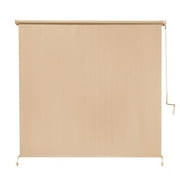 Coolaroo Wand Operated Outdoor Roller Shade; 90% UV Block, 6' x 6', Southern Sunset