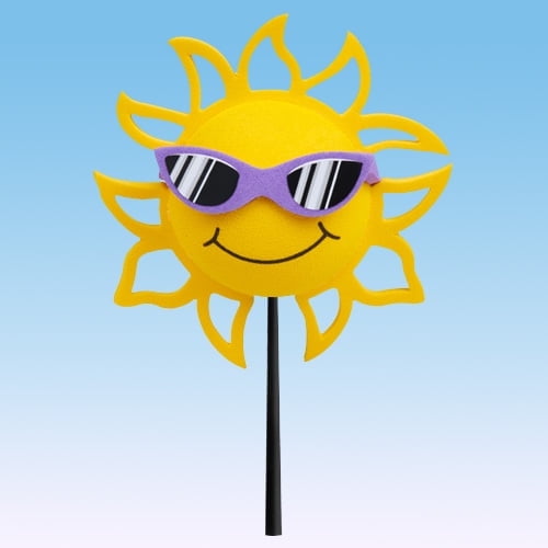 Coolballs California Sunshine Purple Sunglasses Car Decor Antenna Topper Auto Accessory