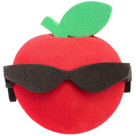 Coolballs Red Apple w/ Sunglasses Car Decor Antenna Topper Auto Accessory