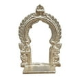 thumbnail image 1 of Coolboss Thiruvachi (4x2.5inch), Brass Metal Prabhavali Hindu Diety Arch Frame, Prabhawal, Prabhai with Stand, peedam, Peeta, for Pooja Abisheka Purpose, Decoration, Varamahalakshmi for God, 1 of 5