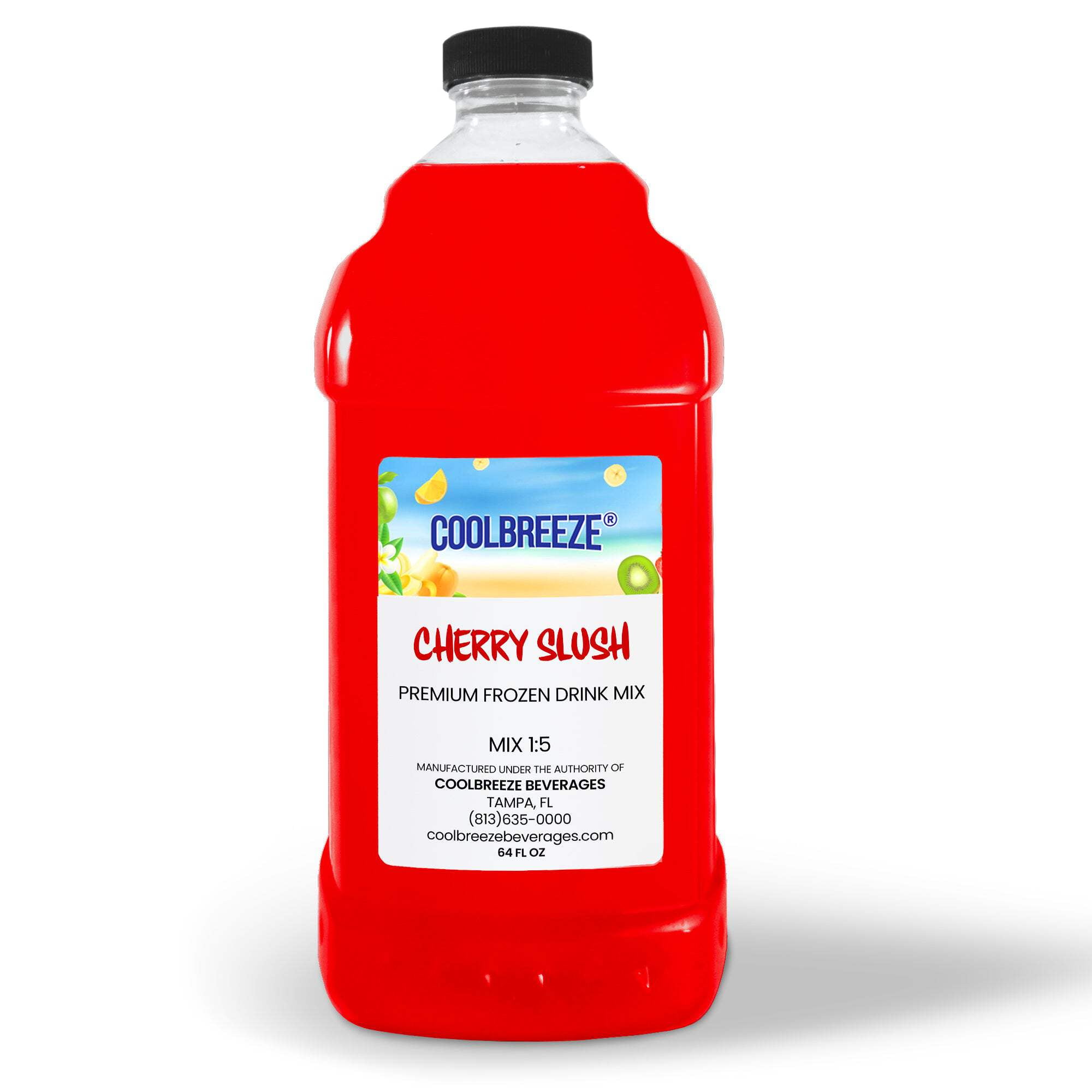 Coolbreeze Beverages Ready To Use Frozen Slushie Flavor Syrup - Cherry ...