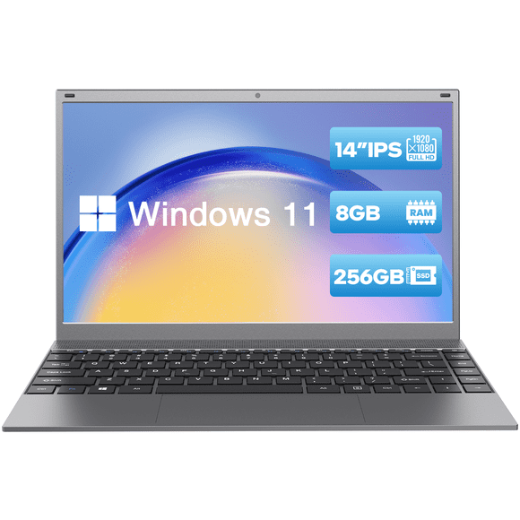 Coolby Laptop , 8GB RAM, 256GB SSD, 4-Cores N4120 Processor Laptop, 14.1 inches Full HD IPS Display Laptop Computers, 11 Pro, Support 2.4G/5G WiFi, Bluetooth 4.2, USB 3.0, Long Lasting Battery