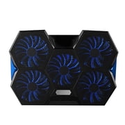 Coolcold Cross-border Notebook Radiator Base Rgb Laptop Cooler 5-fan for Tablet